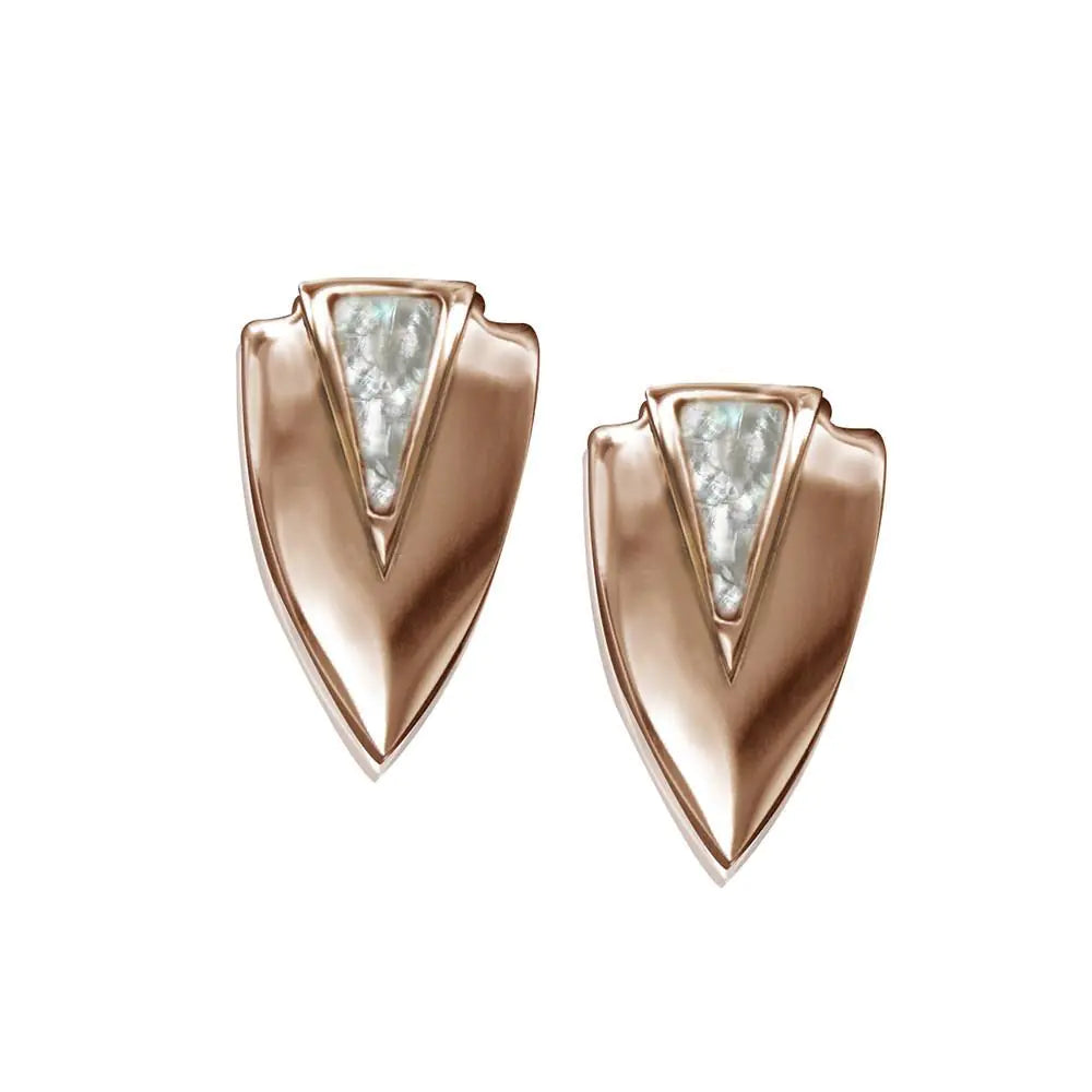 Chevron Earrings - Rose